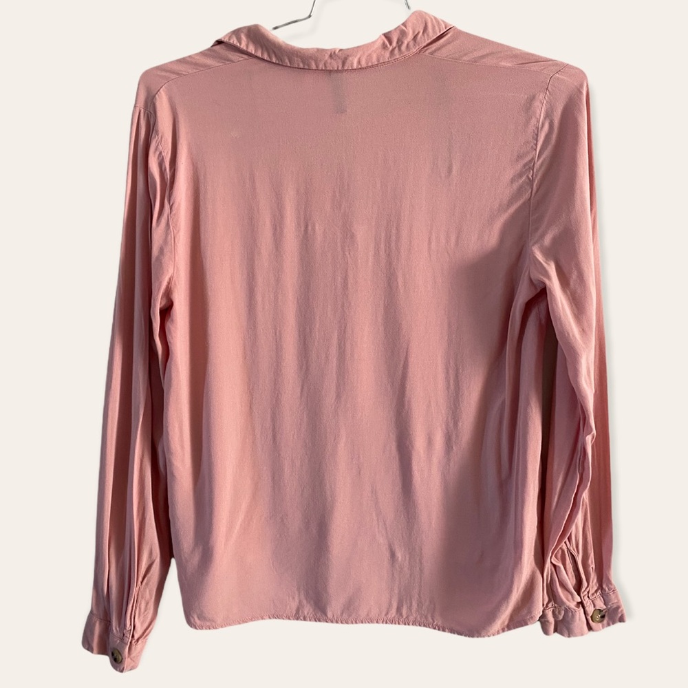 H&M Divided Blush Pink Button up blouse - Picture 2 of 5